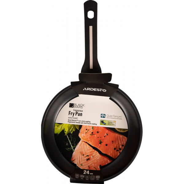 Фото - Сковорода універсальна Ardesto Black Mars Sarin 24 см (AR0724BC)