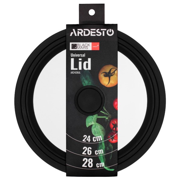 Фото - Крышка для посуды ARDESTO Black Mars Smart 24/26/28 см (AR2428UL)