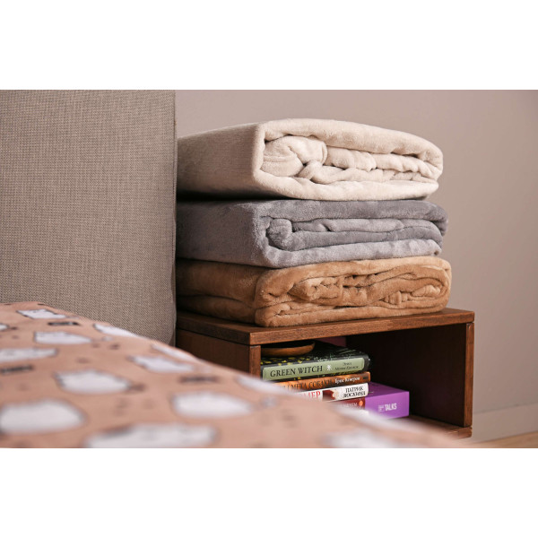 Фото - Плед євро Flannel 200х220 см сірий (ART0204SB)