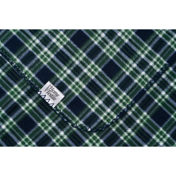 Фото - Плед полуторный Ardesto Fleece 160х200 см клетка зеленая (ART0702PB)
