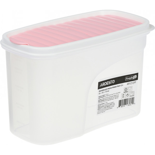 Фото - Емкость для сыпучих Ardesto Fresh 1.2 л (AR1212PP)