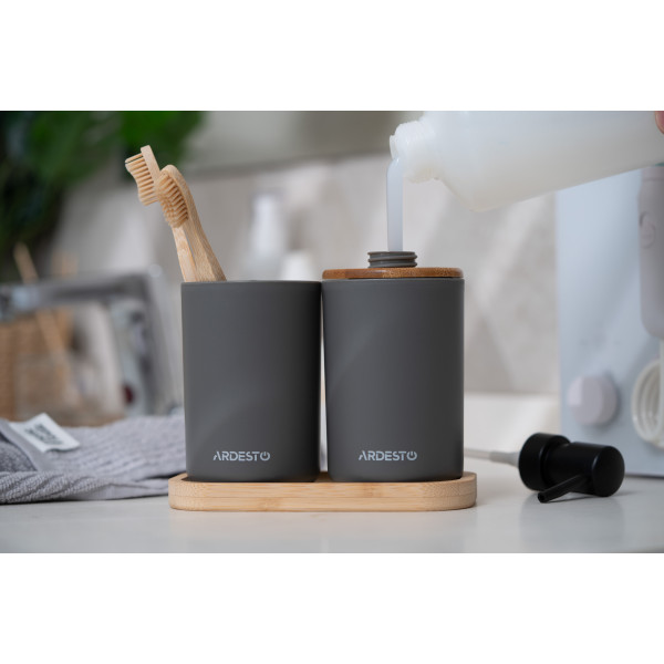 Фото - Дозатор для мила Ardesto Minimalism 360 мл 3 пр. (ARHB3110GB)