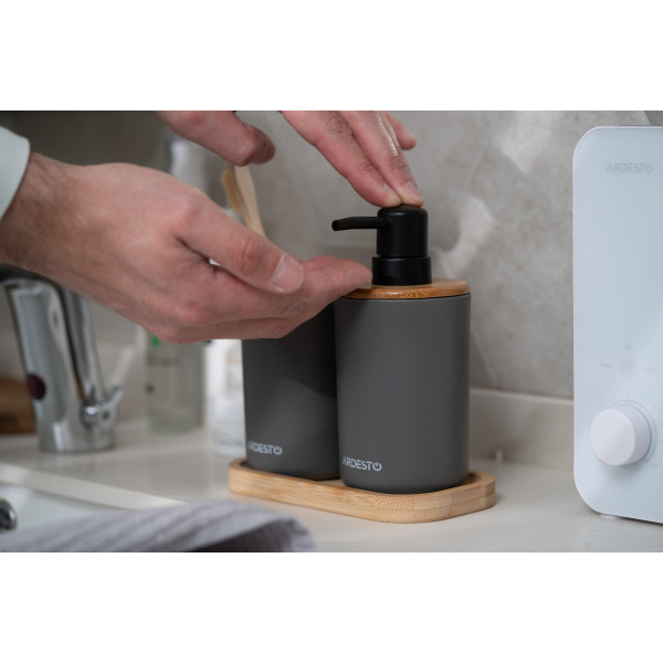 Фото - Дозатор для мила Ardesto Minimalism 360 мл 3 пр. (ARHB3110GB)