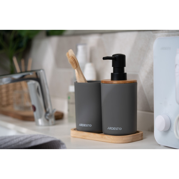 Фото - Дозатор для мила Ardesto Minimalism 360 мл 3 пр. (ARHB3110GB)