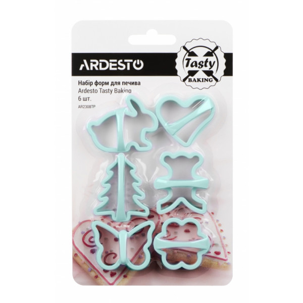 Фото - Набор форм для печенья Ardesto Tasty Baking Blue Tiffany 6 шт. (AR2308TP)
