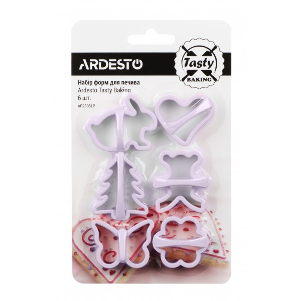 Фото - Набор форм для печенья ARDESTO Tasty Baking Lilac 6 шт. (AR2308LP)