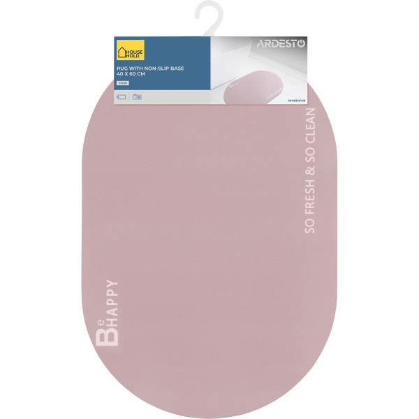 Фото - Килимок для ванної кімнати Ardesto Vigor 40х60 см бежевий (ARHB3301RB)