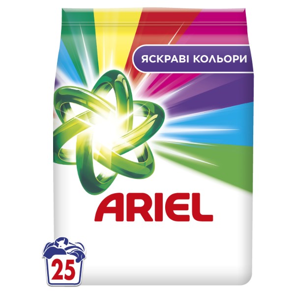 Фото - Стиральный порошок Ariel Аква-Пудра Color 25 циклов, 3.4кг Фото - Стиральный порошок Ariel Аква-Пудра Color 25 циклов, 3.4кг