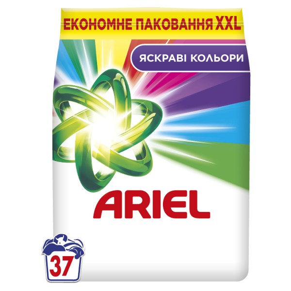 Фото - Пральний порошок Ariel Аква-Пудра Color 37 циклів, 5кг