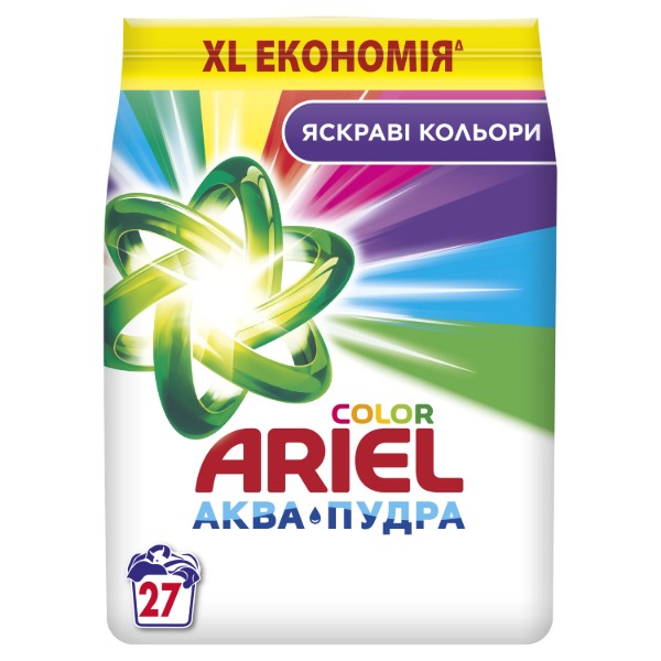 Фото - Стиральный порошок Ariel Аква-Пудра Color 4.05 кг (8006540536919)