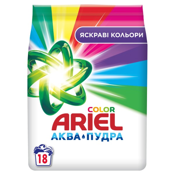 Фото - Стиральный порошок Ariel Аква-Пудра Колор 2,7кг