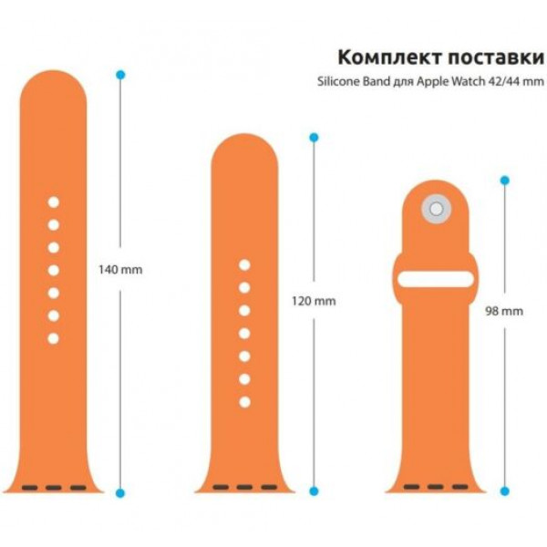 Фото - Ремінець для смарт-годинника Armorstandart Sport Band (3 Straps) for Apple Watch 42/44/45/49mm Orange (ARM49071)