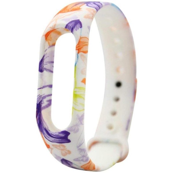 Фото - Ремінець для фітнес-браслету Armorstandart for Xiaomi Mi Band 4/3 Violet Flower (ARM52068)
