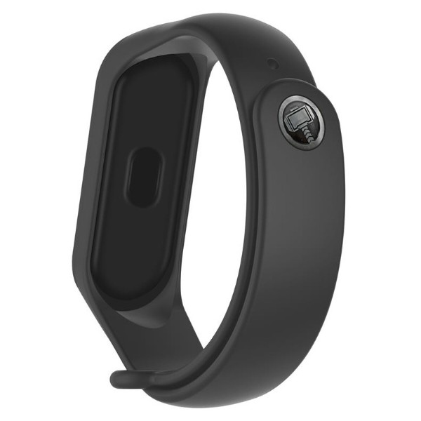 Фото - Ремешок для фитнес-браслета Armorstandart Superhero Edition for Xiaomi Mi Band 4/3 Thor Dark Grey (ARM55065)