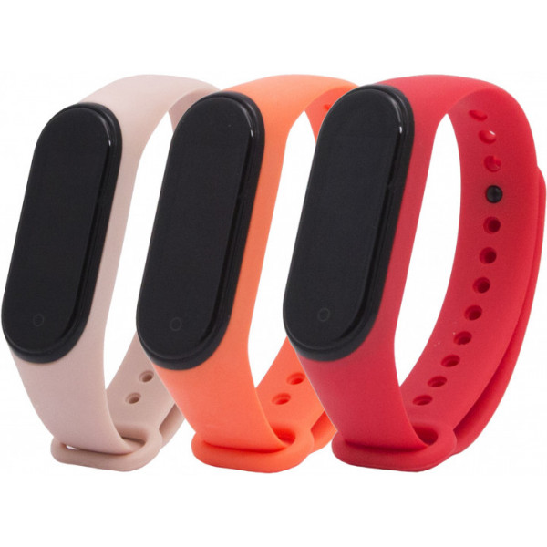 Фото - Ремінець для фітнес-браслету Armorstandart for Xiaomi for Xiaomi Mi Band 4/3 Orange/Pink Sand/Red комплект 3 шт. (ARM56670) Фото - Ремінець для фітнес-браслету Armorstandart for Xiaomi for Xiaomi Mi Band 4/3 Orange/Pink Sand/Red комплект 3 шт. (ARM56670)