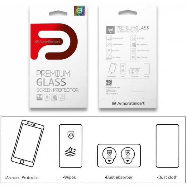 Фото - Захисне скло для смартфону Armorstandart Pro for Oppo A12 Black 0.33mm (ARM56686-GPR-BK)