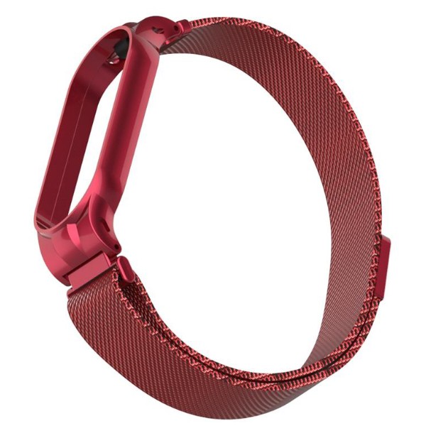Фото - Ремінець для фітнес-браслету Armorstandart Milanese Magnetic Band for Xiaomi Mi Band 5 Red (ARM56850)
