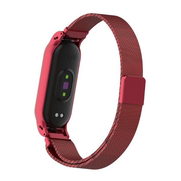 Фото - Ремінець для фітнес-браслету Armorstandart Milanese Magnetic Band for Xiaomi Mi Band 5 Red (ARM56850)