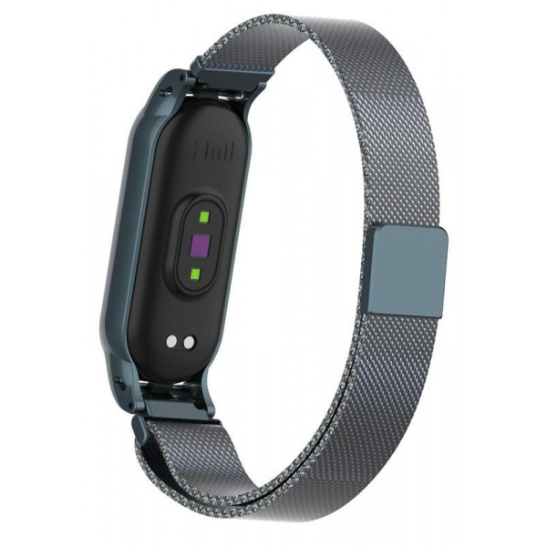 Фото - Ремешок для фитнес-браслета Armorstandart Milanese Magnetic Band for Xiaomi Mi Band 5 Titanium Grey (ARM56854)