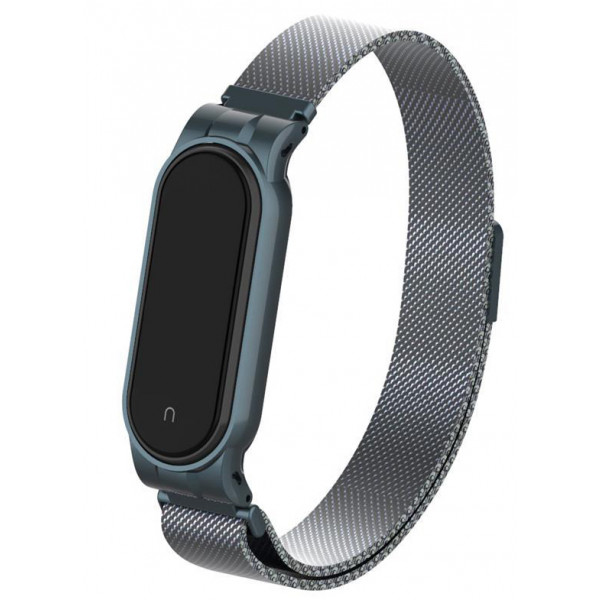Фото - Ремешок для фитнес-браслета Armorstandart Milanese Magnetic Band for Xiaomi Mi Band 5 Titanium Grey (ARM56854)