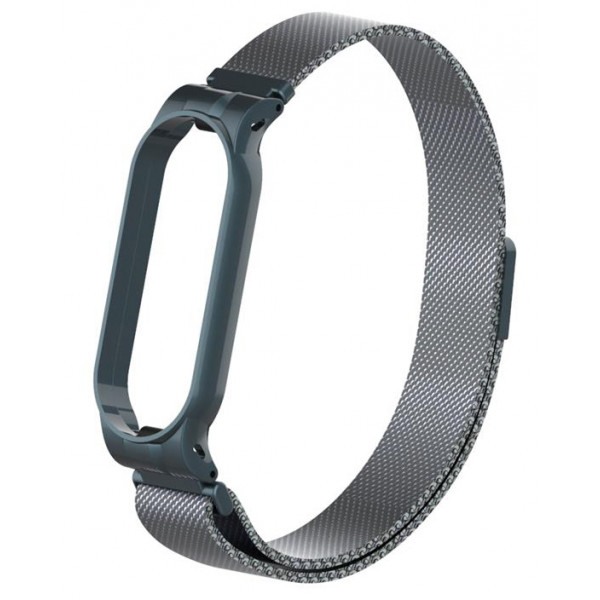 Фото - Ремешок для фитнес-браслета Armorstandart Milanese Magnetic Band for Xiaomi Mi Band 5 Titanium Grey (ARM56854)