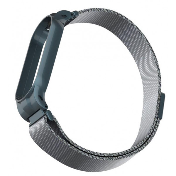 Фото - Ремешок для фитнес-браслета Armorstandart Milanese Magnetic Band for Xiaomi Mi Band 5 Titanium Grey (ARM56854)