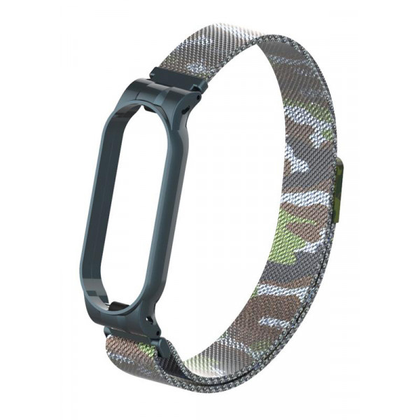 Фото - Ремешок для фитнес-браслета Armorstandart Milanese Magnetic Band for Xiaomi Mi Band 5 Khaki Green (ARM56855)
