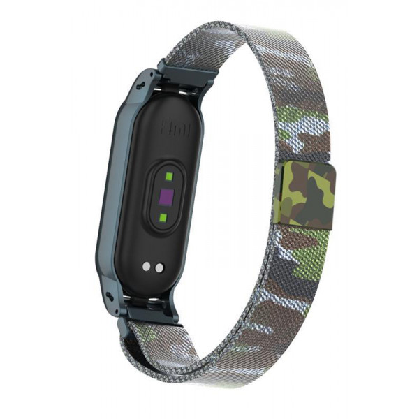 Фото - Ремешок для фитнес-браслета Armorstandart Milanese Magnetic Band for Xiaomi Mi Band 5 Khaki Green (ARM56855)