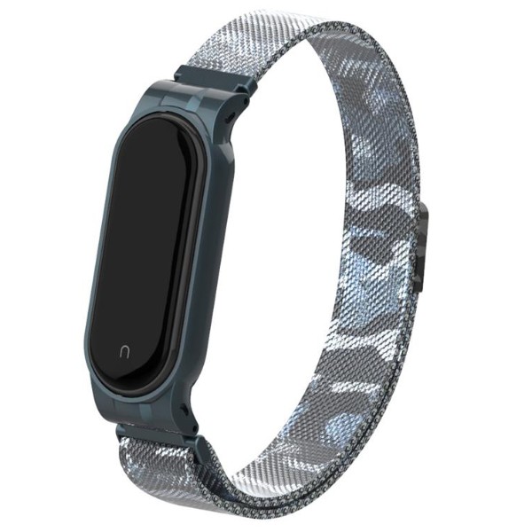 Фото - Ремінець для фітнес-браслету Armorstandart Milanese Magnetic Band for Xiaomi Mi Band 5 Khaki White (ARM56857)