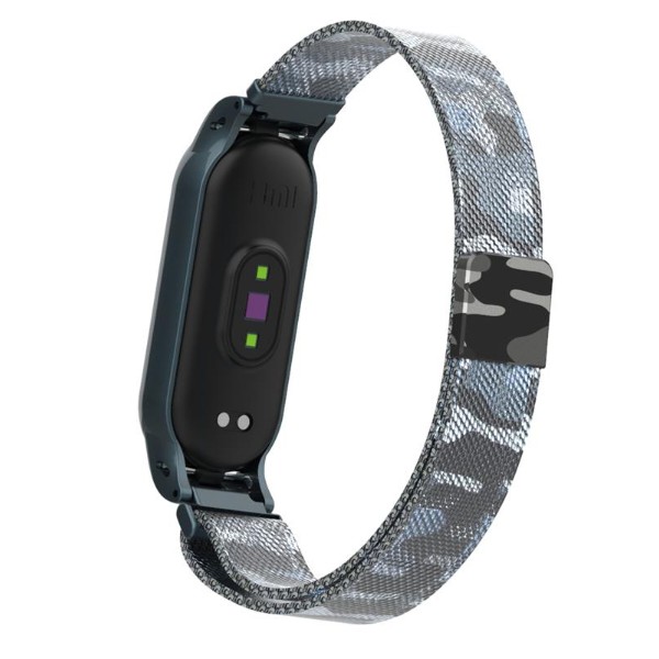 Фото - Ремінець для фітнес-браслету Armorstandart Milanese Magnetic Band for Xiaomi Mi Band 5 Khaki White (ARM56857)