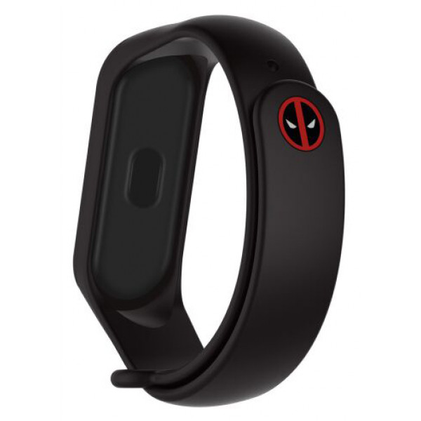 Фото - Ремешок для фитнес-браслета Armorstandart Superhero Edition for Xiaomi Mi Band 7/6/5 Deadpool Black (ARM57071)