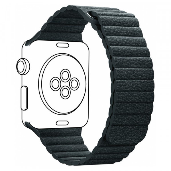 Фото - Ремінець для смарт-годинника Armorstandart Leather Loop for Apple Watch 38/40/41mm Midnight Blue (ARM57839)