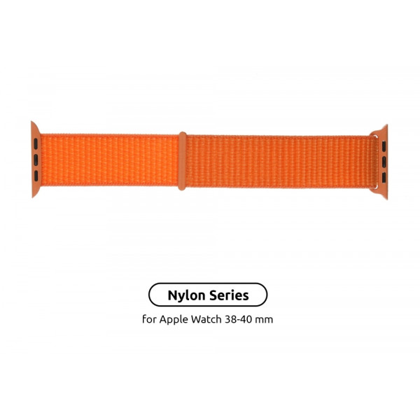 Фото - Ремінець для смарт-годинника Armorstandart Nylon Band for Apple Watch 38/40/41mm Orange C (ARM57848)