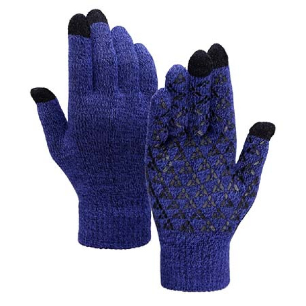 Фото - Рукавички для сенсорних екранів Armorstandart Melange Blue/Black size L (ARM59869)