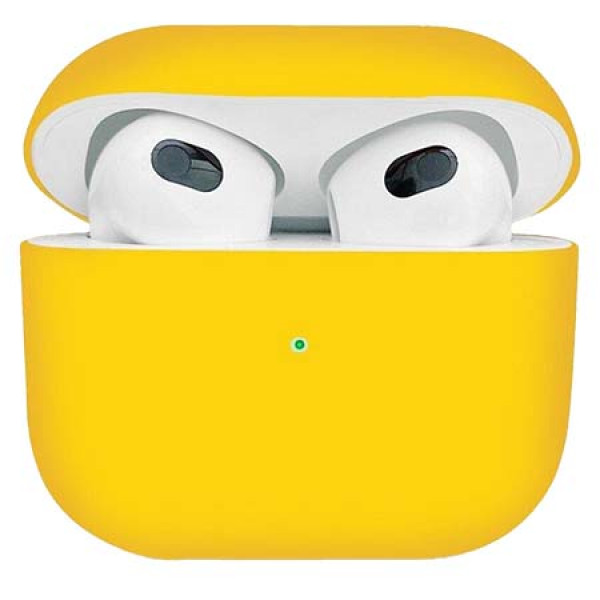 Фото - Чохол для навушників Armorstandart Ultrathin Silicone Case for Apple AirPods 3 Yellow (ARM60299)