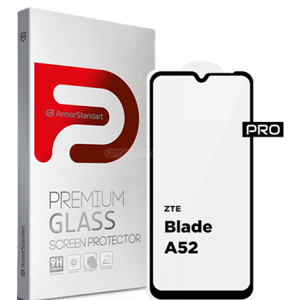Фото - Захисне скло для смартфону Armorstandart Pro for ZTE Blade A52 Black (ARM63117)