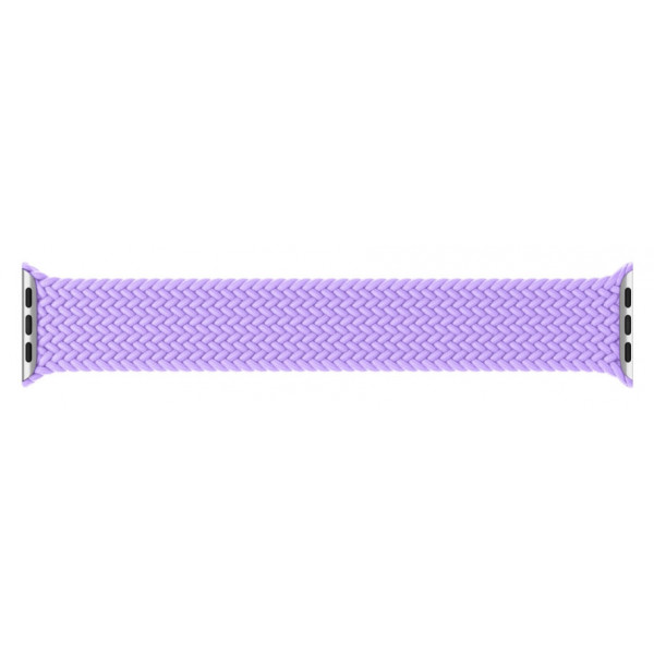 Фото - Ремінець для смарт-годинника Armorstandart Braided Solo Loop for Apple Watch 38mm/40mm/41mm Lavender Grey Size 6 (ARM64899)