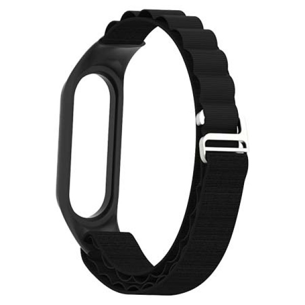 Фото - Ремешок для фитнес-браслета Armorstandart AlpinaStyle Band for Xiaomi Mi Band 7/6/5/4 Black (ARM64987)