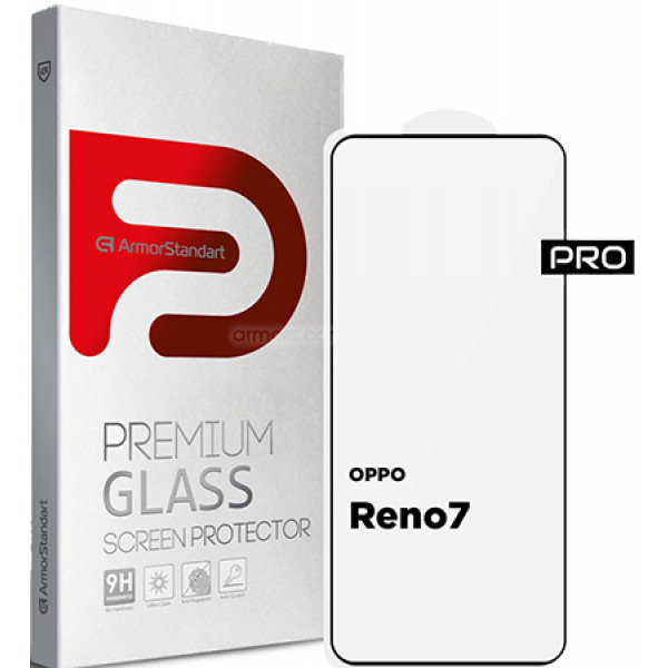 Фото - Захисне скло для смартфону Armorstandart Pro for Oppo Reno7 Black (ARM66553)