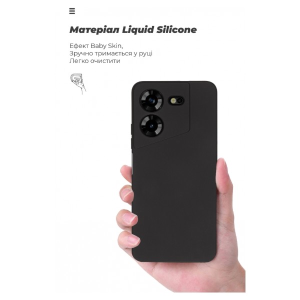 Фото - Чохол для смартфону Armorstandart ICON Case for Tecno Pova 5 4G Camera cover Black (ARM68920)