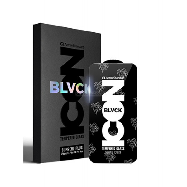 Фото - Захисне скло для смартфону Armorstandart Supreme Black Icon 2.5D for Apple iPhone 14 Plus/13 Pro Max (ARM69294)