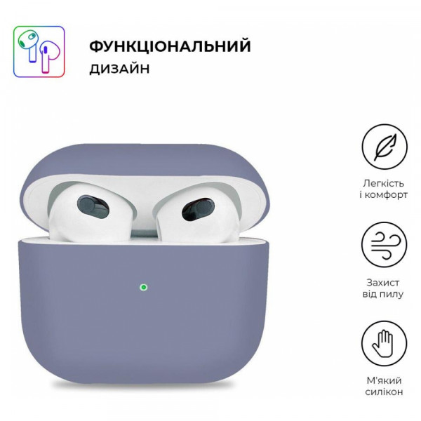 Фото - Чехол для наушников Armorstandart Ultrathin Silicone Case for Apple AirPods 3 Purple (ARM60292)