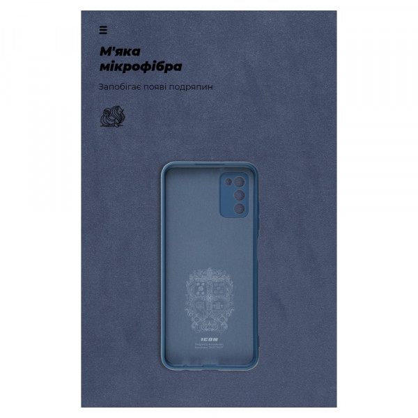 Фото - Чохол для смартфону Armorstandart ICON Case for Samsung A03s Camera cover Dark Blue (ARM64527)