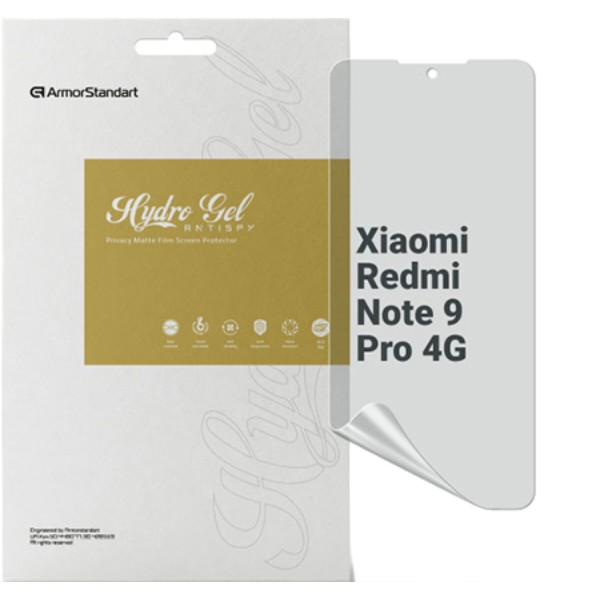 Фото - Захисна плівка для смартфону Armorstandart Anti-spy for Xiaomi Redmi Note 9 Pro 4G (ARM70396)