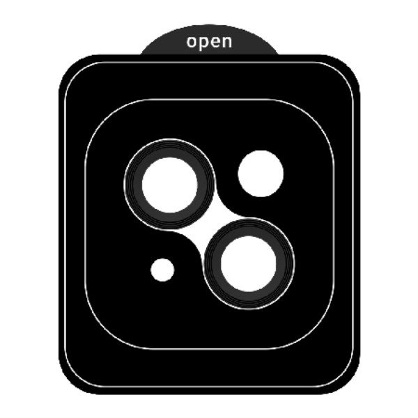 Фото - Защитное стекло для смартфона Armorstandart для камеры Pro for Apple iPhone 15 / 15 Plus Black (ARM71114)