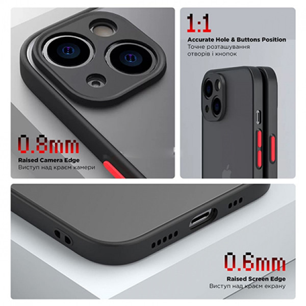 Фото - Чохол для смартфону Armorstandart Frosted Matte for Tecno Spark Go 2023 (BF7) Black (ARM72394)