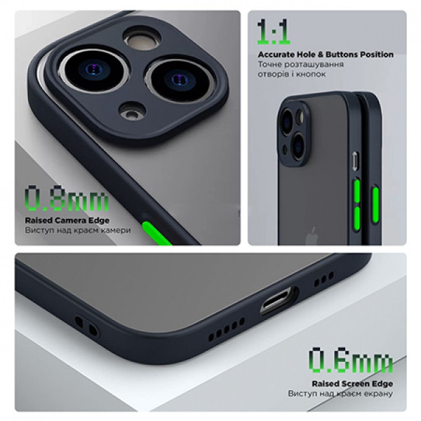 Фото - Чохол для смартфону Armorstandart Frosted Matte for Tecno Spark Go 2023 (BF7) Navy Blue (ARM72395)