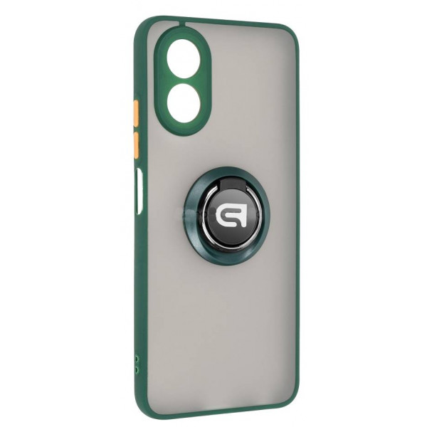 Фото - Чехол для смартфона Armorstandart Frosted Matte Ring for Oppo A18 4G / A38 4G Dark Green (ARM72700) Фото - Чехол для смартфона Armorstandart Frosted Matte Ring for Oppo A18 4G / A38 4G Dark Green (ARM72700)