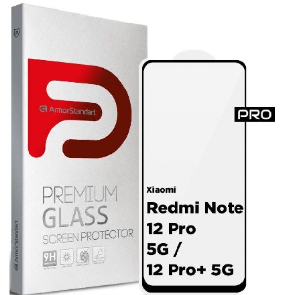 Фото - Захисне скло для смартфону Armorstandart Pro for Xiaomi Redmi Note 12 Pro 5G/12 Pro+ 5G Black (ARM73098)