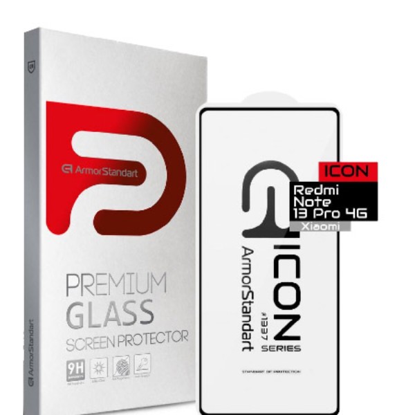 Фото - Захисне скло для смартфону Armorstandart Icon for Xiaomi Redmi Note 13 Pro 4G Black (ARM73386)